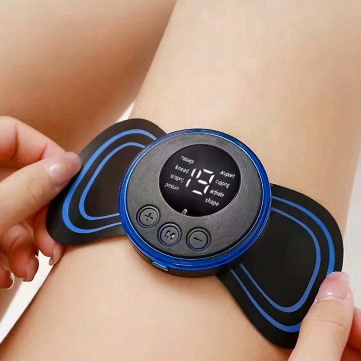 MASAŻER ELEKTROSTYMULATOR SZYI KARKU MIĘŚNI BRZUCHA EMS 8 TRYBÓW USB PILOT