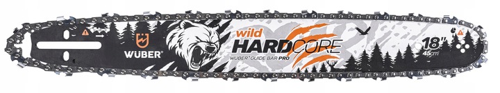 PROWADNICA DO PIŁY SPALINOWEJ PILARKI 18" 45CM + 2X ŁAŃCUCH 0.325"