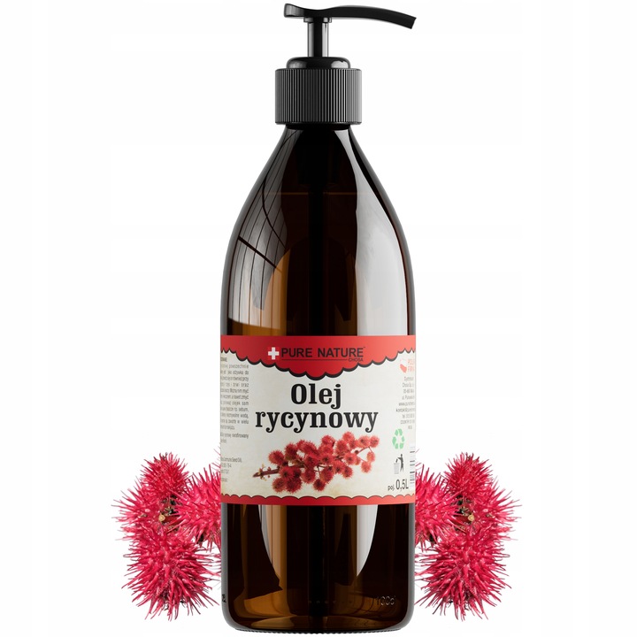 OLEJ RYCYNOWY NIERAFINOWANY TŁOCZONY NA ZIMNO W SZKLE Z DOZOWNIKIEM 0,5L