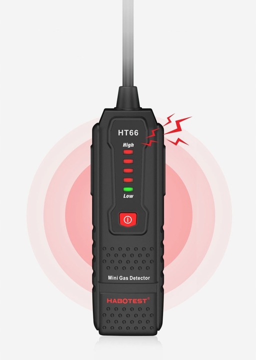Mini Detektor Wykrywacz Wycieku Gazów Palnych - Alarm Dźwiękowy i