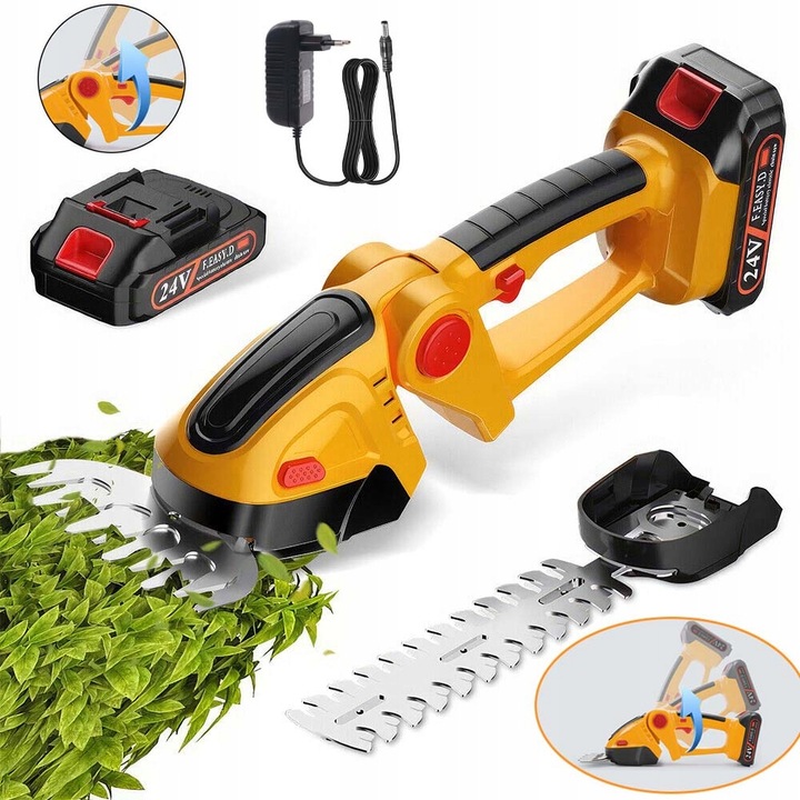AKUMULATOROWE NOŻYCE TRAWY KRZEWÓW ŻYWOPŁOTU PRZENOŚNA RĘKOJEŚĆ MAŁE