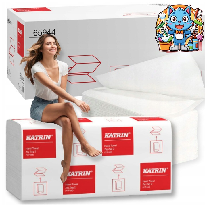 Ręcznik Papierowy ZZ 2 Warstwy Biały Handypack Ekonomiczny 3000 szt