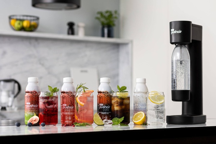 PushAir Butelka do Saturatora Dafi z Uchwytem Biała 0,5