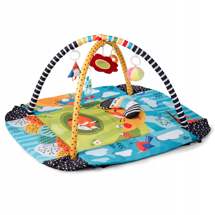 MATA EDUKACYJNA DLA NIEMOWLĄT DUŻA INTERAKTYWNA MIĘKKA RICOKIDS + GRATIS