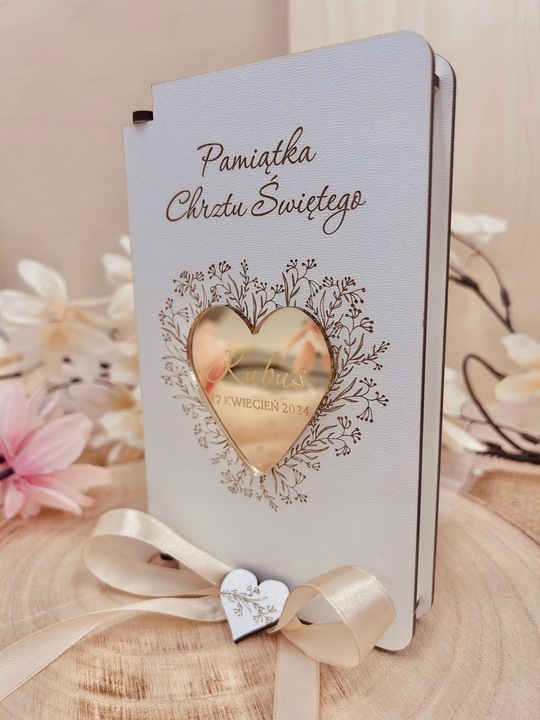 PAMIĄTKA CHRZTU ŚWIĘTEGO Z PERSONALIZACJĄ OBRAZEK + PUDEŁKO NA PIENIĄDZE