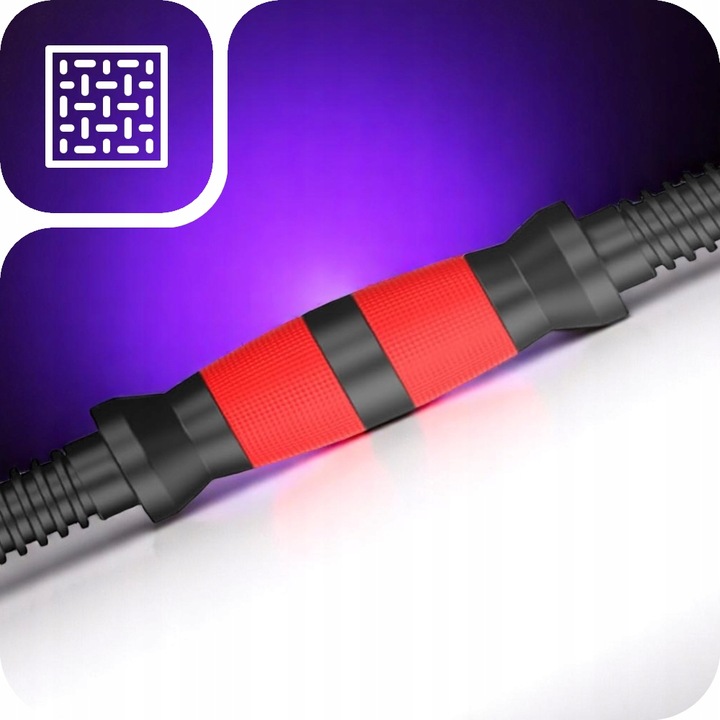 ZESTAW HANTLI BITUMICZNYCH REGULOWANYCH MEGA 2x15 kg trening siłowy