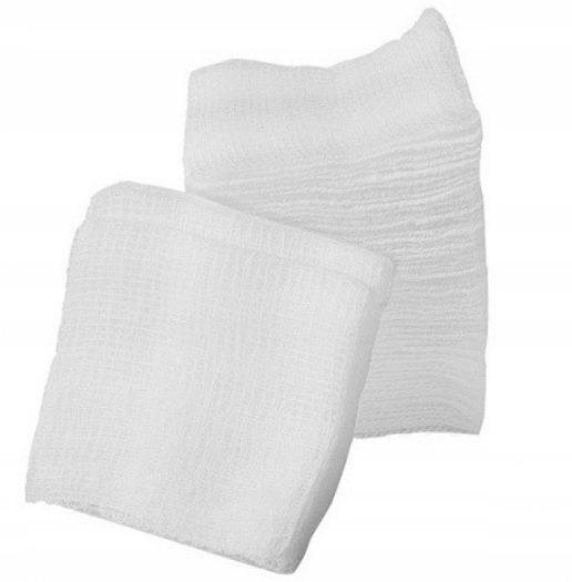 KOMPRESY NIEJAŁOWE GAZY BAWEŁNIANE 10x10cm 300 szt