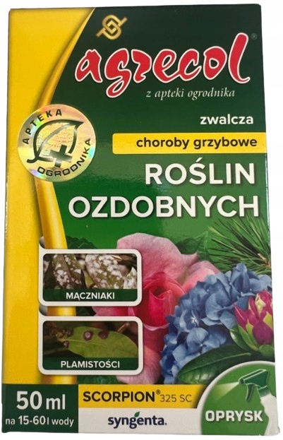 SCORPION 325 SC rośliny ozdobne środek grzybobójczy PLAMISTOŚĆ Agrecol