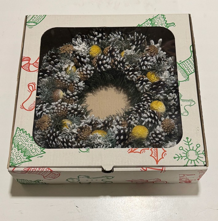 WIANEK ADWENTOWY wieniec stroik świąteczny