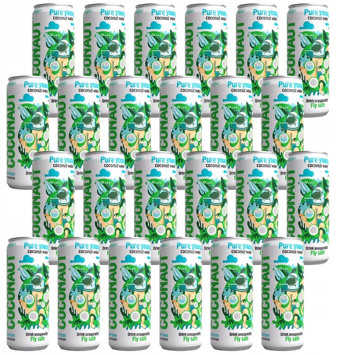 ZESTAW 24x Woda Kokosowa z Młodego Kokosa Niegazowana Coconaut 320 ml