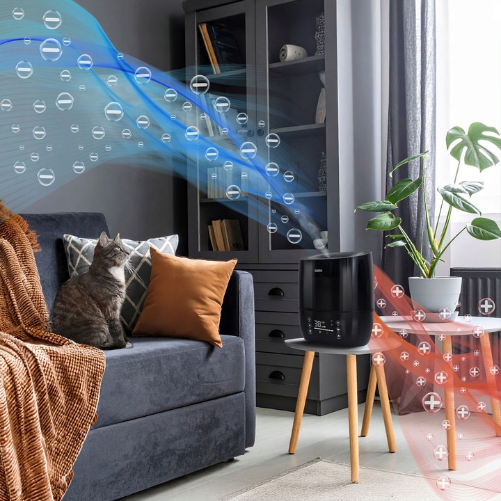 Nawilżacz powietrza EBERG HUMI aromaterapia jonizacja pilot 5w1 WiFi