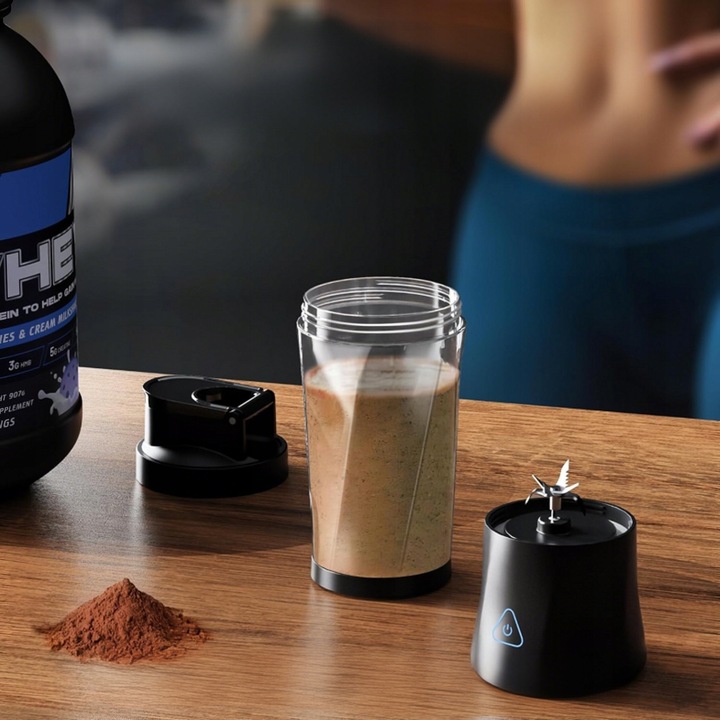 BLENDER KIELICHOWY DO SMOOTHIE KOKTAJLI RĘCZNY Bezprzewodowy USB PRZENOŚNY