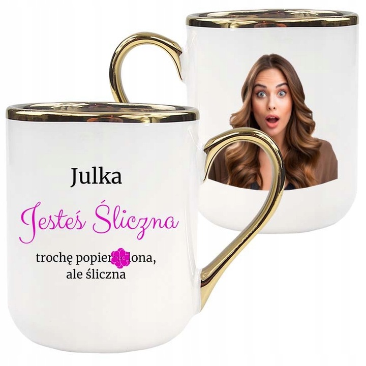 KUBEK Z TWOIM WŁASNYM NADRUKIEM FOTO ZDJĘCIEM NAPISEM LOGO NA PREZENT