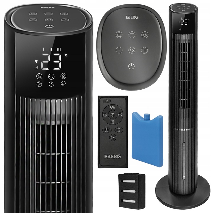 Klimator wodny klimatyzer 6w1 wentylator kolumnowy JONIZACJA WiFi + Aroma