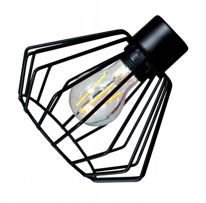 Lampa SUFITOWA żyrandol WISZĄCA LOFT drut BRYLANT