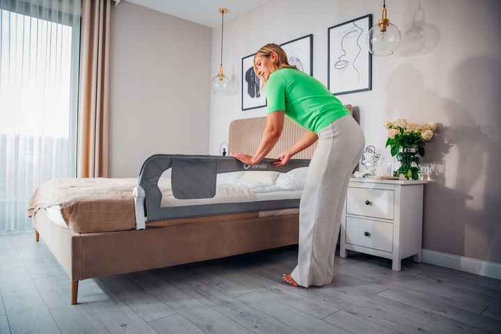 Barierka do łóżka BRAMKA OCHRONNA BLOKADA zabezpieczenie 150x42