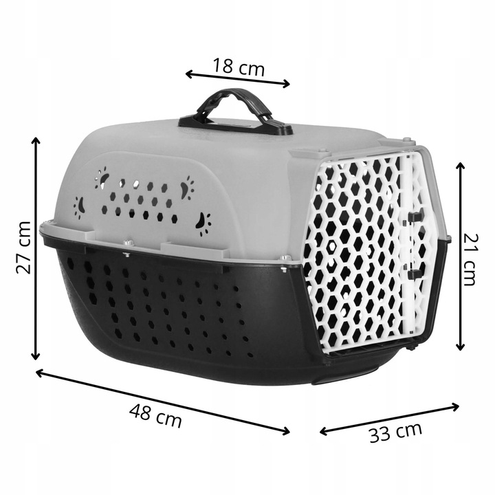 DUŻY TRANSPORTER dla psa kota królika zwierząt KOJEC KLATKA przenośna BOX