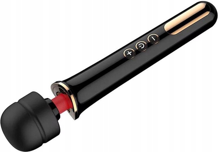 CZARNY MASAŻER ŁECHTACZKI DUŻY WIBRATOR DLA KOBIET - USB