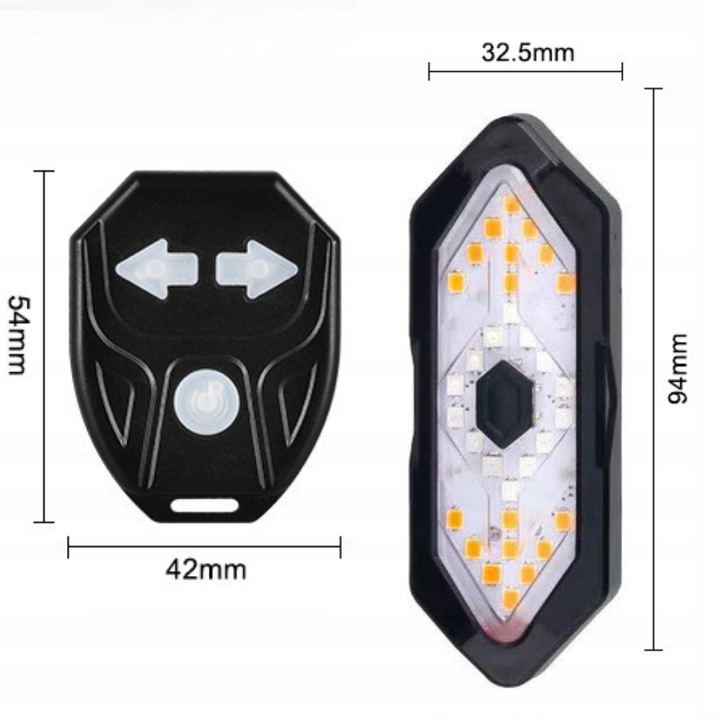 MOCNE LAMPKI ROWEROWE KIERUNKOWSKAZY OŚWIETLENIE PRZÓD TYŁ LED WODOODPORNE