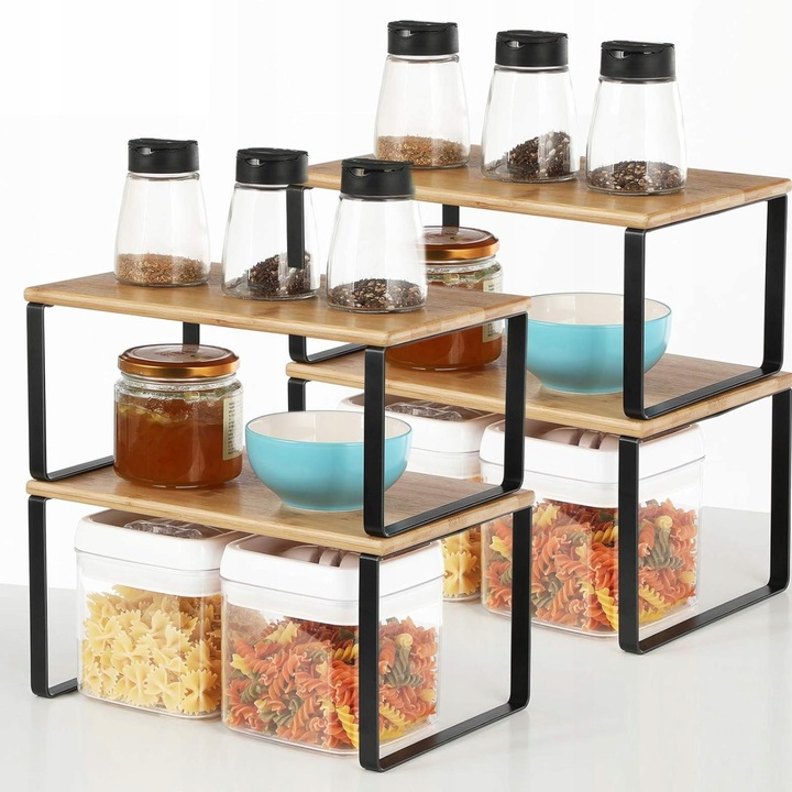 Zestaw 2 szt półek na przyprawy kubki talerze do kuchni łazienki na