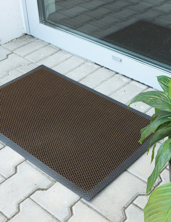 WYCIERACZKA POD DRZWI DO BUTÓW 50x80cm BRĄZ SIATKA 3D WEJŚCIOWA ZEWNĘTRZNA