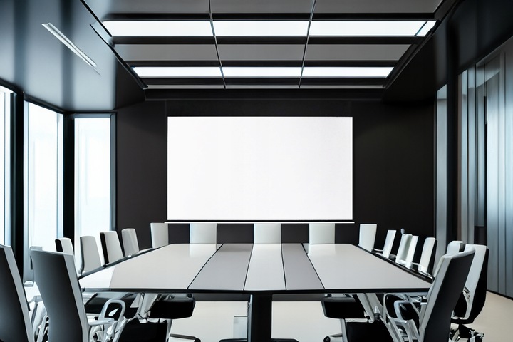 EKRAN PROJEKCYJNY ŚCIENNY RZUTNIKA ELEKTRYCZNY AUTOMATYCZNY PILOT 100