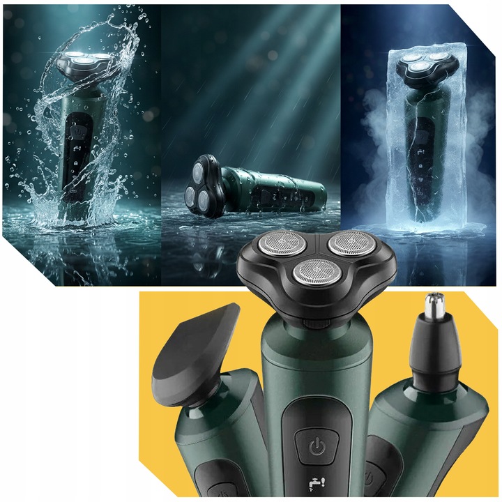 GOLARKA MĘSKA MASZYNKA TRYMER 4W BRODY WŁOSÓW BEZPRZEWODOWA DO GOLENIA