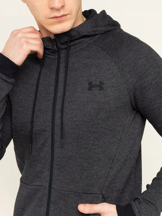 Y3603 Bluza Ua Unstoppable Double Knit Full Zip 1320722 Fitted Fit M