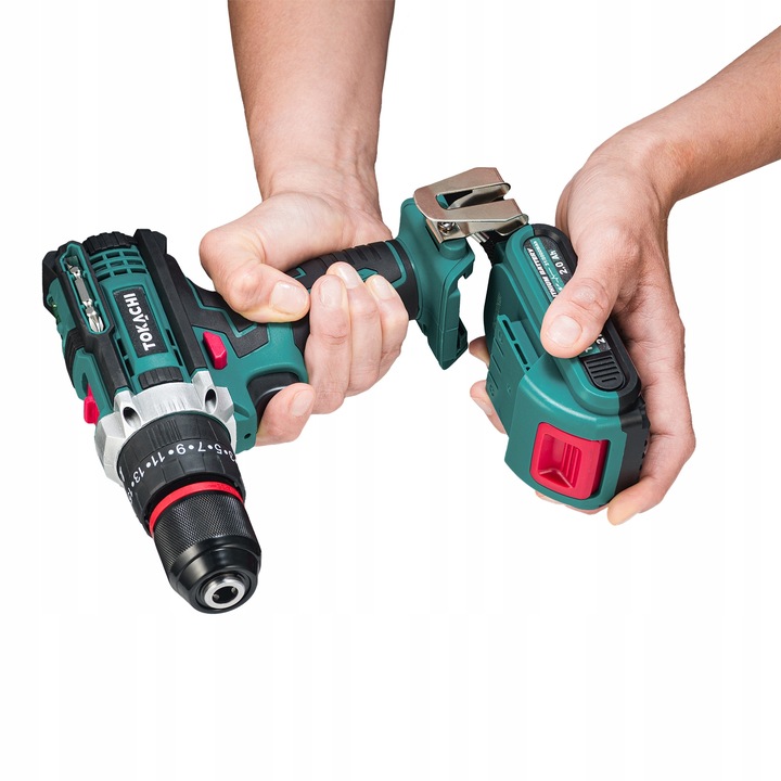 WIERTARKO WKRĘTARKA AKUMULATOROWA UDAROWA WIERTARKA 2xAKU METALOWA