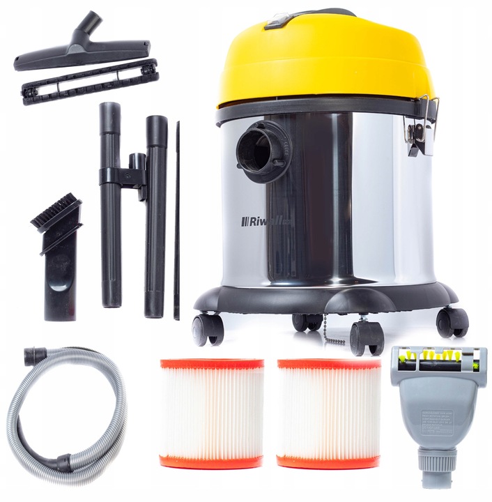 Odkurzacz przemysłowy bezworkowy Riwall FERDEK 1.0 RVC-03 DO GIPSU PYŁ