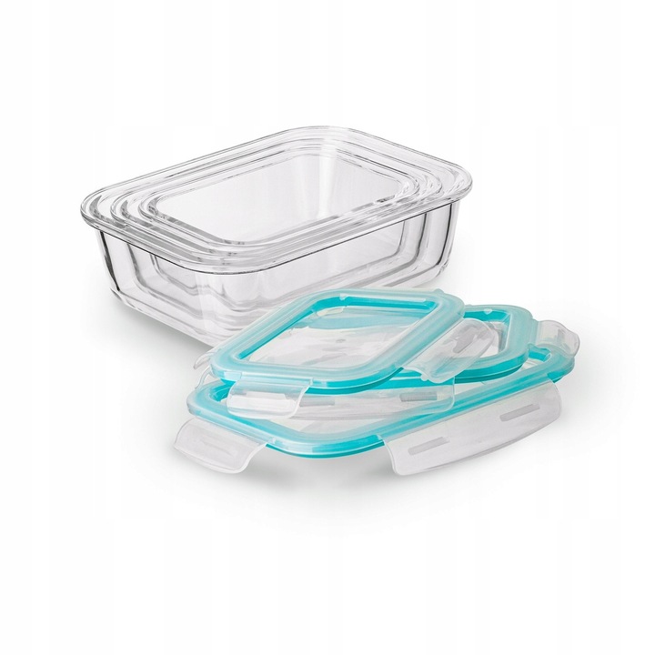 Zestaw POJEMNIKI na Żywność LUNCHBOX Mikrofalówki Konighoffer Largo 9 szt