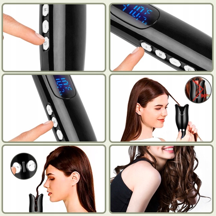 Lokówka automatyczna do stylizacji kręcenia włosów GRZEBIEŃ 2XSPINKA