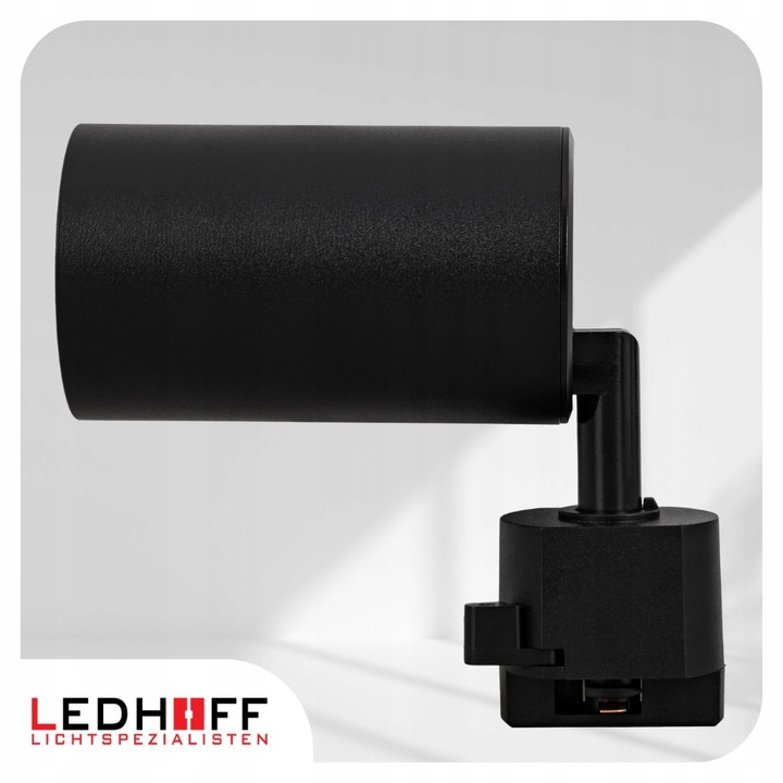 Oświetlenie szynowe Zestaw listwa 2m + 4x lampa GU10 CZARNY