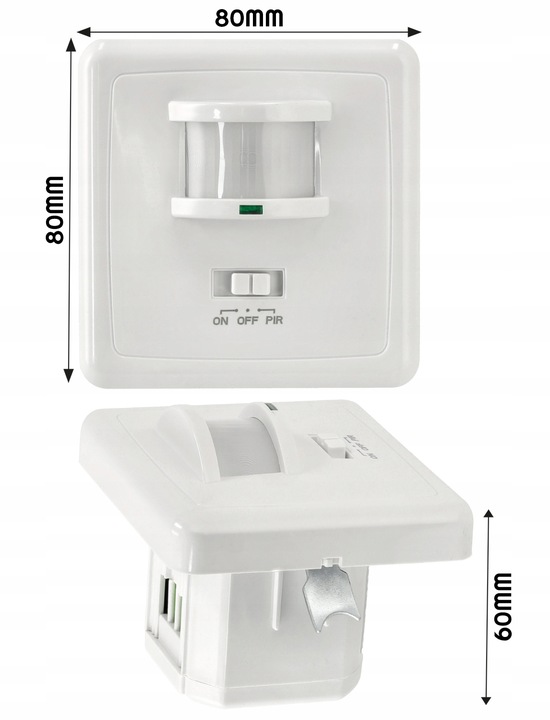 Czujnik ruchu LED do puszki 1200W PR015