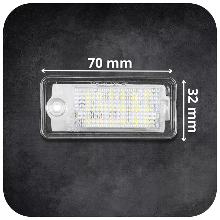 Podświetlenie Lampki LED Tablicy Rejestracyjnej Audi A3 8P A4 B6 B7 A6
