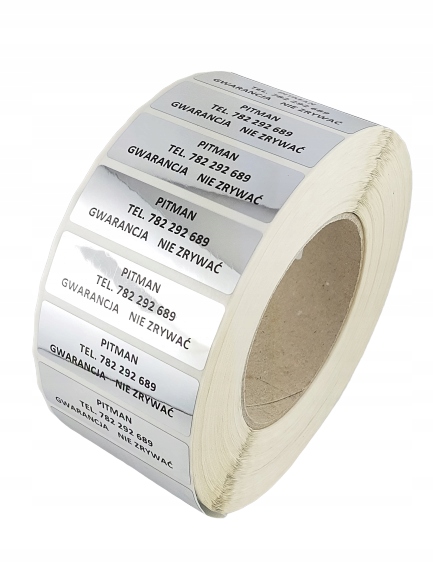 PLOMBA VOID SREBRNA 60*20 mm - 500 szt