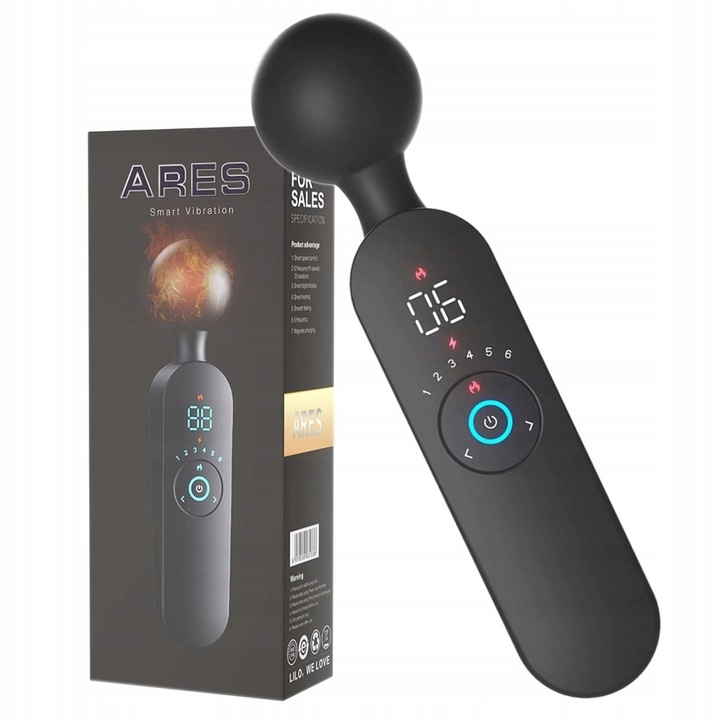 Masażer Łechtaczki LCD Wibrator 12 Funkcji Grzanie