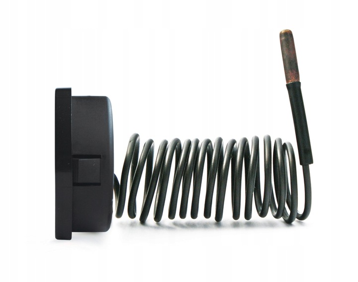 TERMOMETR TARCZOWY Z SONDĄ do pieca kotła 0-120C