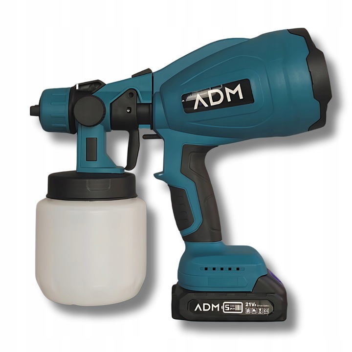 Pistolet Do Malowania Natryskowego Akumulatorowy Agregat 2xBaterie 21V