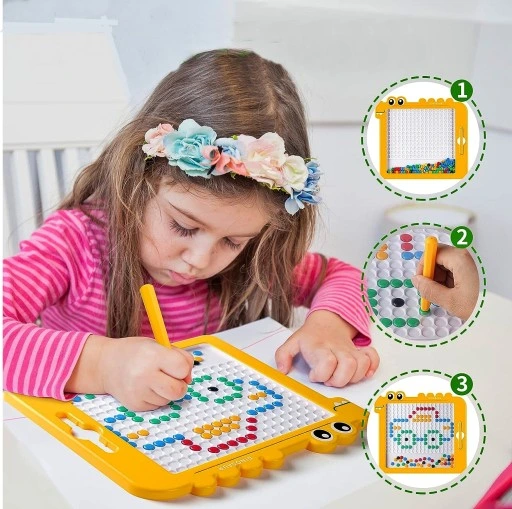 Tablica magnetyczna Dino Board Mozaika Montessori układanka krążki MagPad