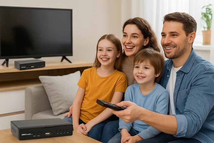 TUNER DEKODER DVB-T2 HEVC TV NAZIEMNEJ H.265 USB HDMI PILOT RIWALL