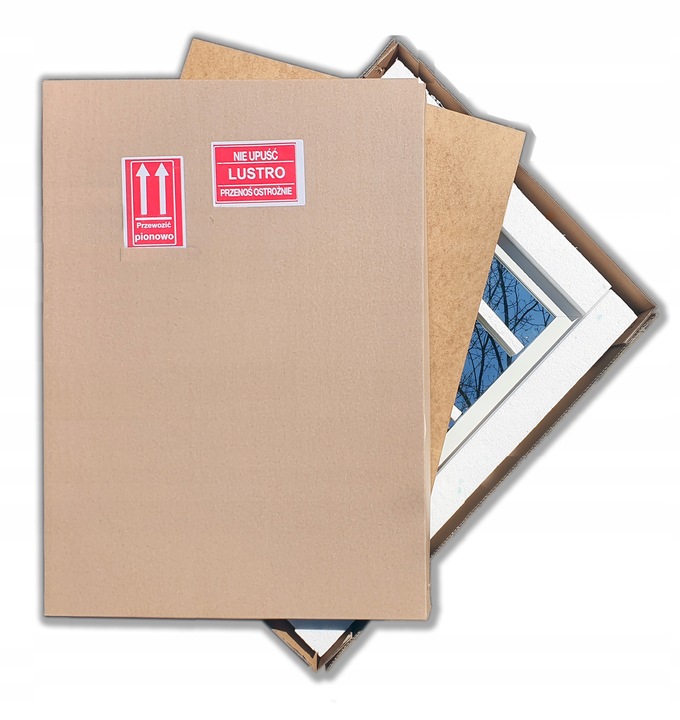 DUŻE Lustro w ramie STOJĄCE 170x50 BIAŁE