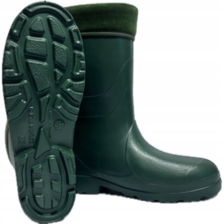 Kalosze damskie ocieplane gumowce lekkie wkładka piankowe gumiaki