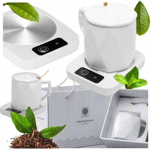 ZESTAW NA PREZENT NA MIKOŁAJKI ŚWIĘTA DLA NIEJ PODGRZEWACZ KUBEK ŁYŻKA