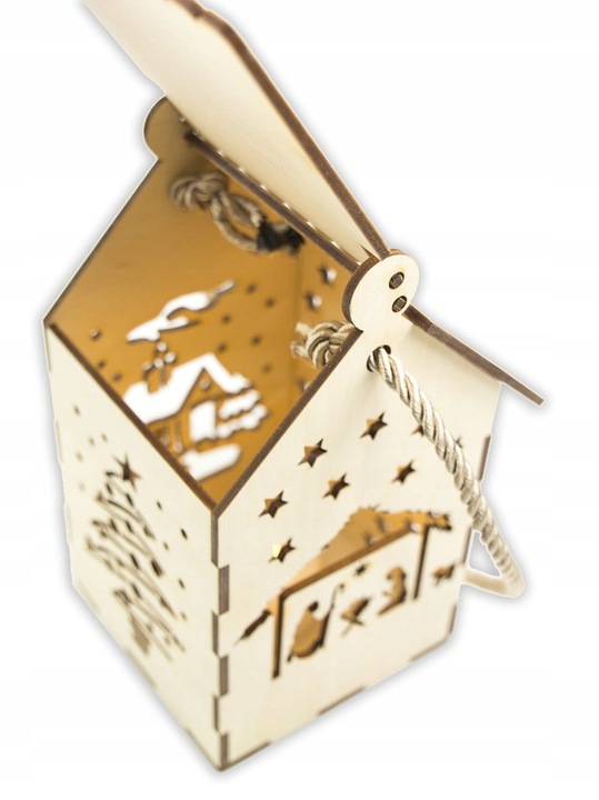 Lampion Adwentowy Lampka LED Roraty Latarnia