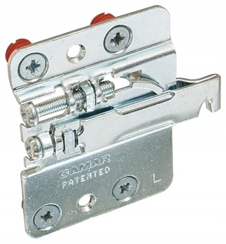 ZESTAW CAMAR 807 PARA + 2X PŁYTKA + ZAŚLEPKI BIAŁE ZAWIESZKA DO SZAFEK