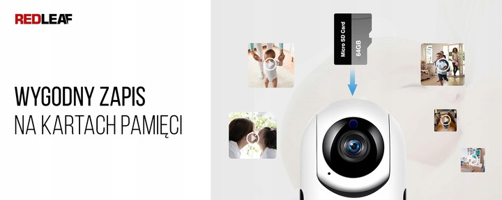 Kamera WiFi do monitoringu domu Redleaf IP Cam 100