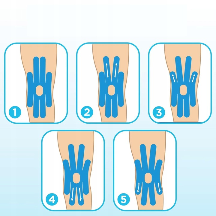 WYSOKIEJ JAKOŚCI TAŚMA KINEZJOLOGICZNA na ciało kolano 8 PCS
