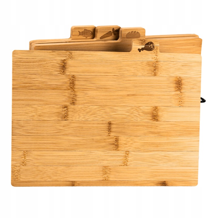 DESKA DO KROJENIA DESKI NA STOJAKU DO KROJENIA DREWNIANY ZESTAW DESEK