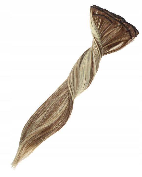 DOCZEPIANE WŁOSY Jak Naturalne Clip In Dopinki Proste Długie 6 Taśm 60cm